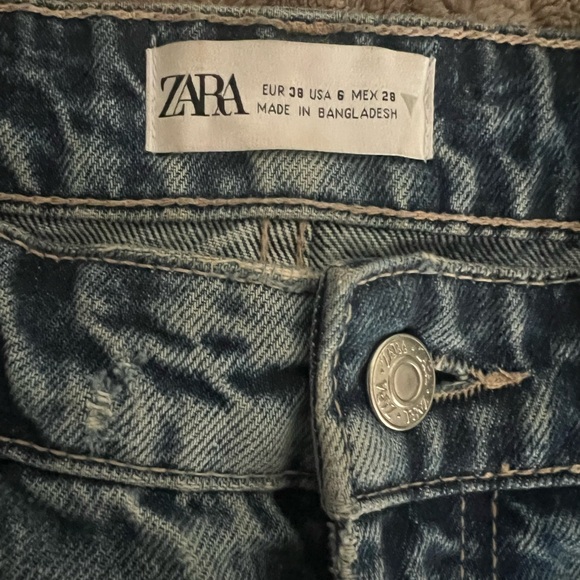 Zara Denim Sz 6 US - Picture 1 of 4